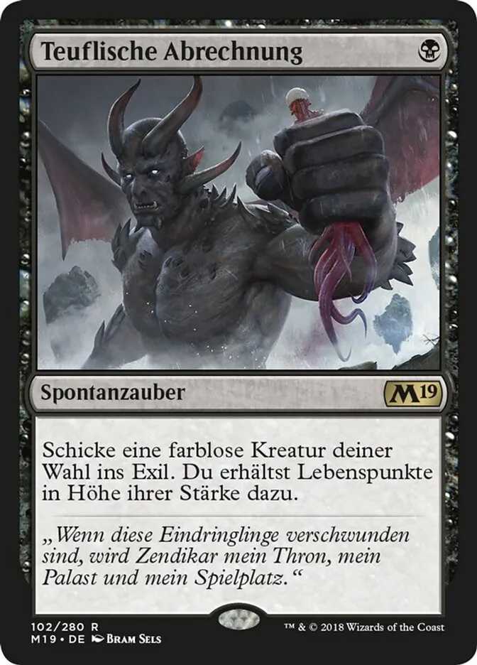 Teuflische Abrechnung kaufen - Core Set 2019 bei TcG Love