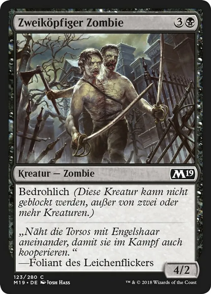 Zweiköpfiger Zombie kaufen - Core Set 2019 bei TcG Love