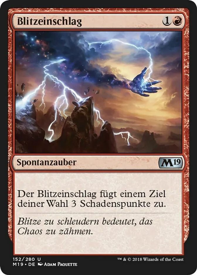 Blitzeinschlag kaufen - Core Set 2019 bei TcG Love