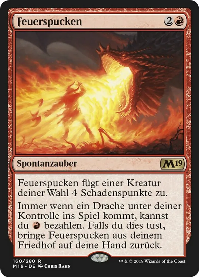 Feuerspucken kaufen - Core Set 2019 bei TcG Love