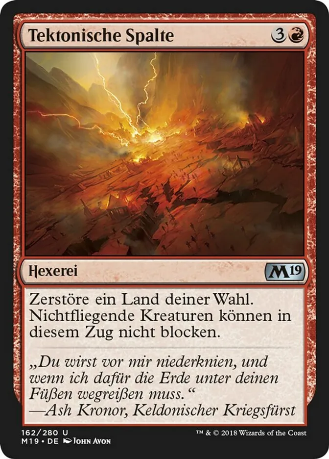 Tektonische Spalte kaufen - Core Set 2019 bei TcG Love