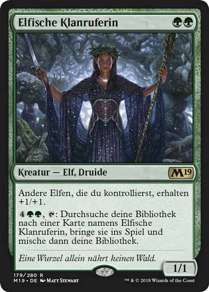 Elfische Klanruferin kaufen - Core Set 2019 bei TcG Love
