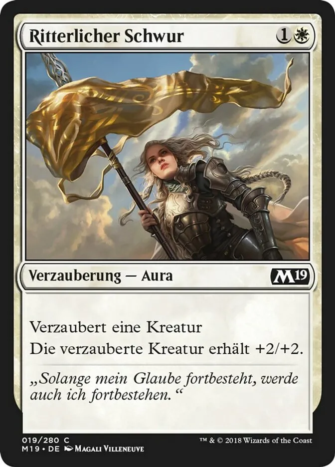 Ritterlicher Schwur kaufen - Core Set 2019 bei TcG Love