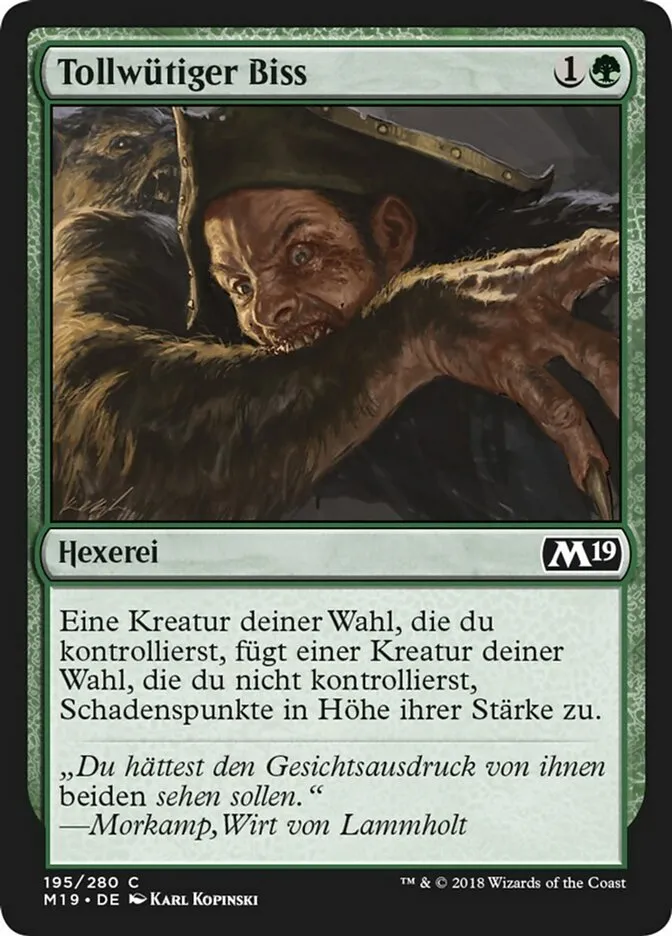Tollwütiger Biss kaufen - Core Set 2019 bei TcG Love