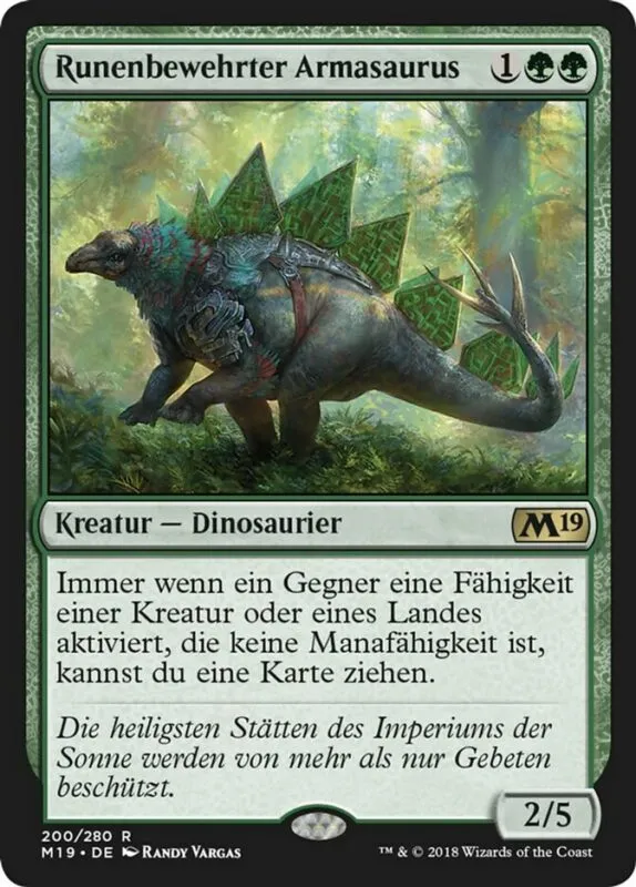 Runenbewehrter Armasaurus kaufen - Core Set 2019 bei TcG Love