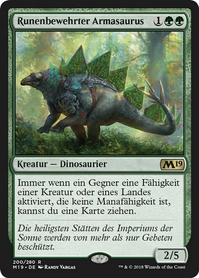 Runenbewehrter Armasaurus kaufen - Core Set 2019 bei TcG Love