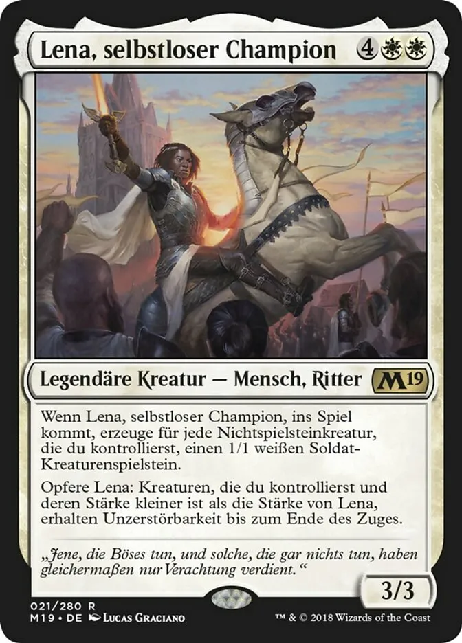 Lena, selbstloser Champion kaufen - Core Set 2019 bei TcG Love