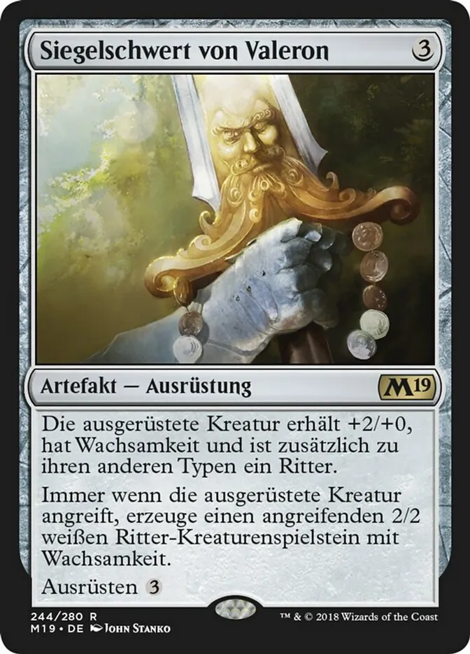 Siegelschwert von Valeron kaufen - Core Set 2019 bei TcG Love