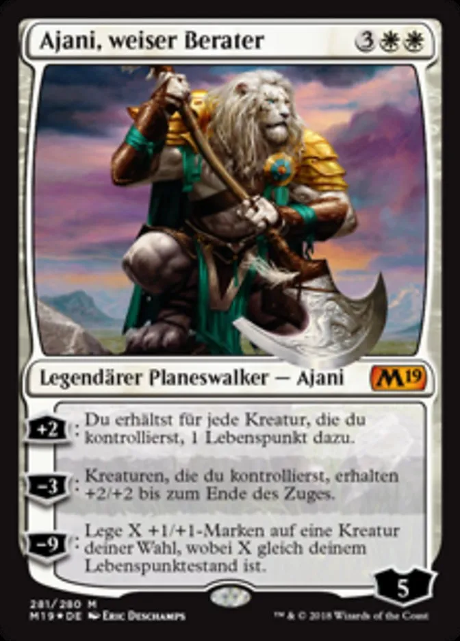 Ajani, weiser Berater kaufen - Core Set 2019 bei TcG Love