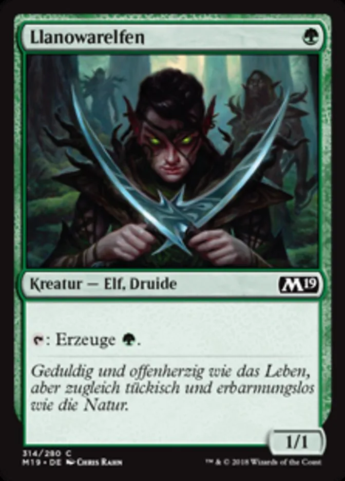 Llanowarelfen kaufen - Core Set 2019 bei TcG Love