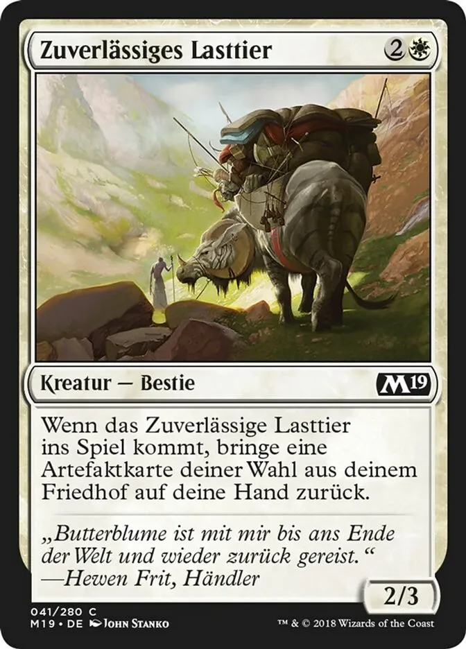 Zuverlässiges Lasttier kaufen - Core Set 2019 bei TcG Love
