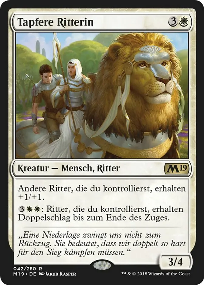 Tapfere Ritterin kaufen - Core Set 2019 bei TcG Love