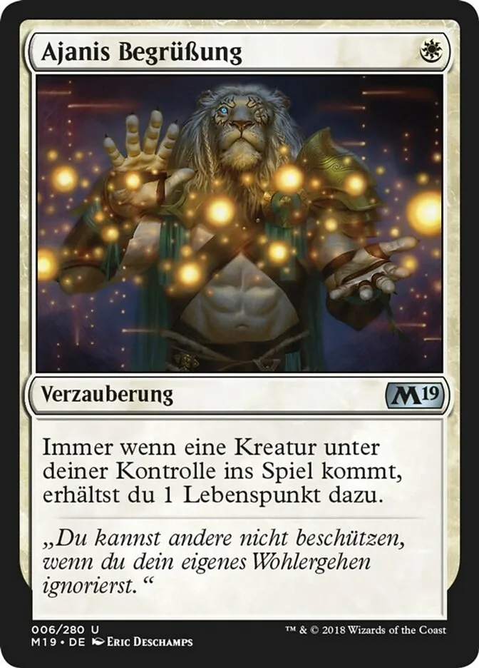 Ajanis Begrüßung kaufen - Core Set 2019 bei TcG Love