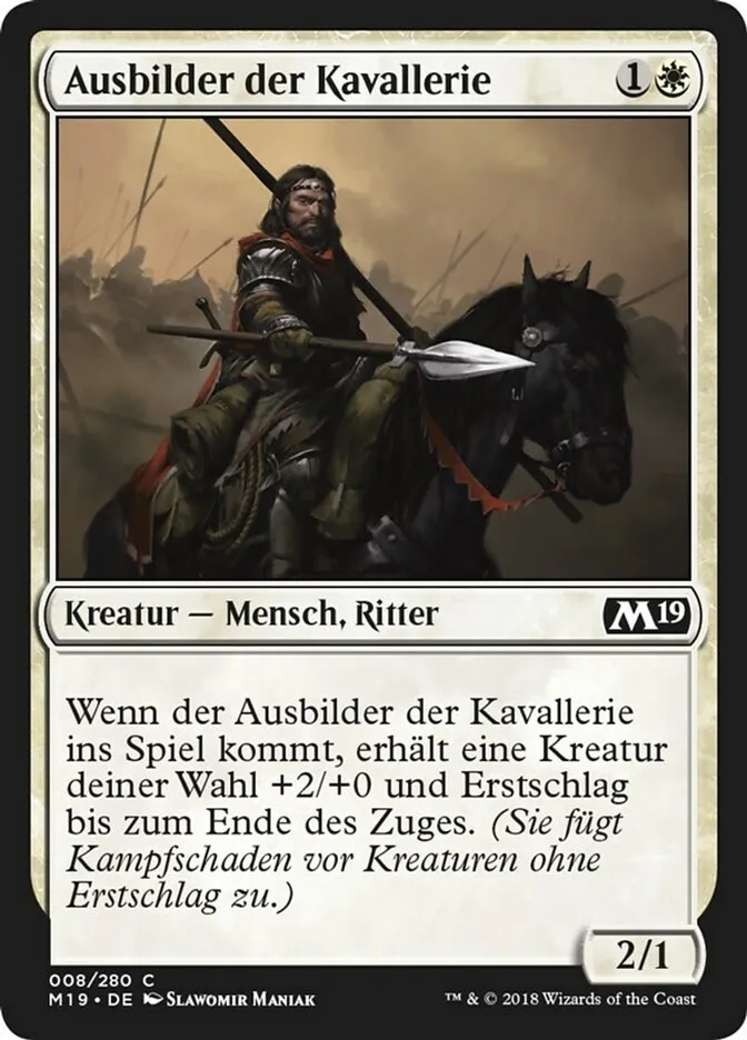 Ausbilder der Kavallerie kaufen - Core Set 2019 bei TcG Love