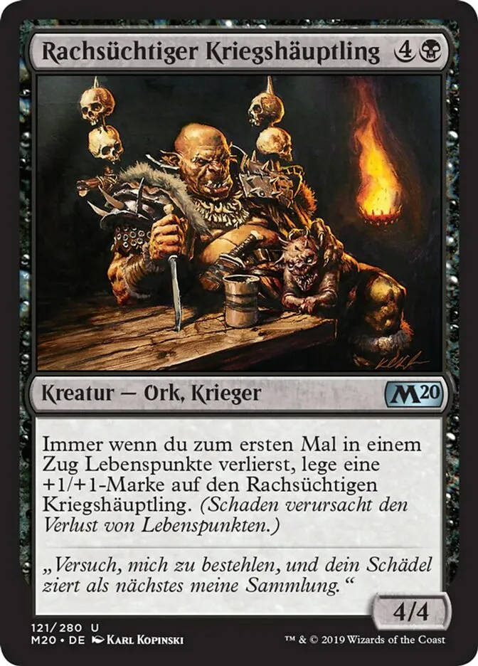 Rachsüchtiger Kriegshäuptling kaufen - Core Set 2020 bei TcG Love