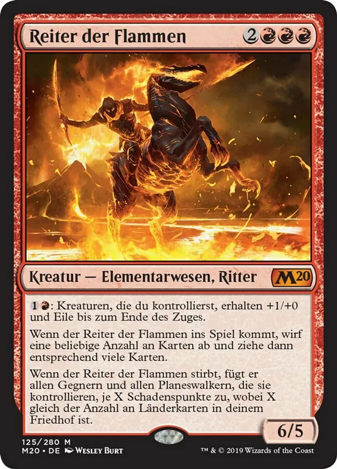 M20-125-Reiter-der-Flammen-de Reiter der Flammen kaufen - Core Set 2020 bei TcG Love