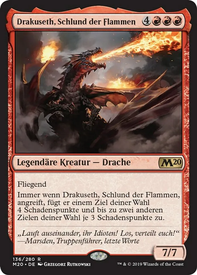 M20-136-Drakuseth--Schlund-der-Flammen-de Drakuseth, Schlund der Flammen kaufen - Core Set 2020 bei TcG Love