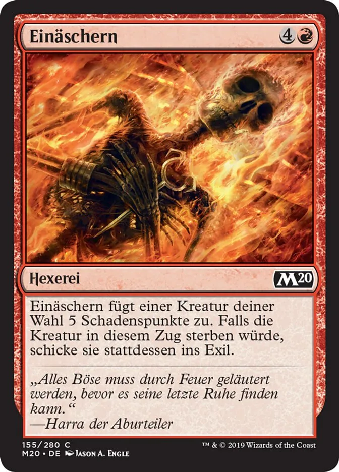 Einäschern kaufen - Core Set 2020 bei TcG Love