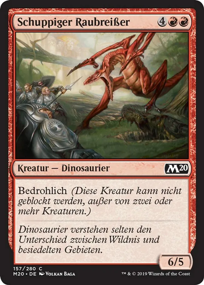 M20-157-Schuppiger-Raubrei-er-de Schuppiger Raubreißer kaufen - Core Set 2020 bei TcG Love