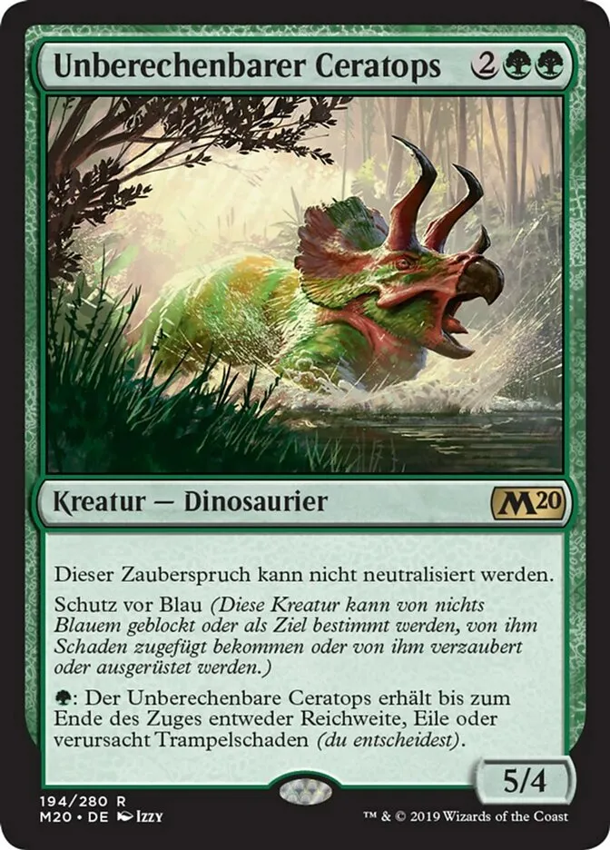 M20-194-Unberechenbarer-Ceratops-de Unberechenbarer Ceratops kaufen - Core Set 2020 bei TcG Love