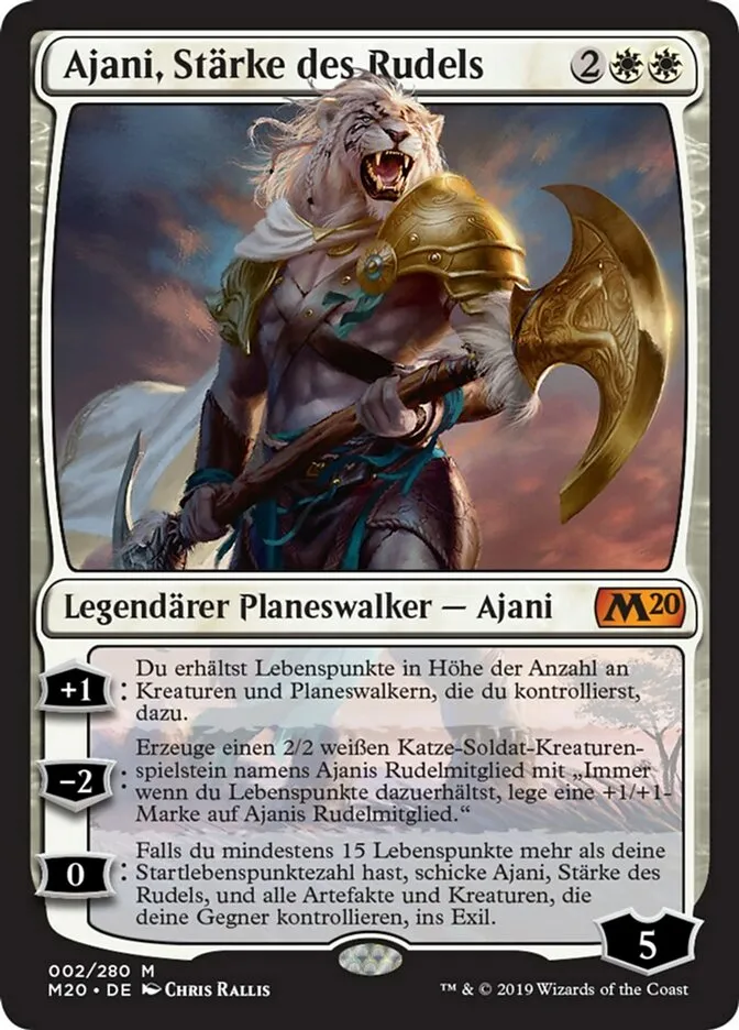 M20-2-Ajani--St-rke-des-Rudels-de Ajani, Stärke des Rudels kaufen - Core Set 2020 bei TcG Love
