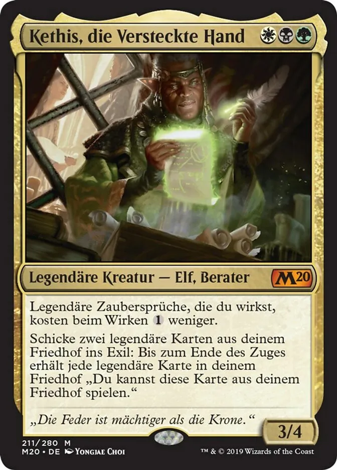 M20-211-Kethis--die-Versteckte-Hand-de Kethis, die Versteckte Hand kaufen - Core Set 2020 bei TcG Love