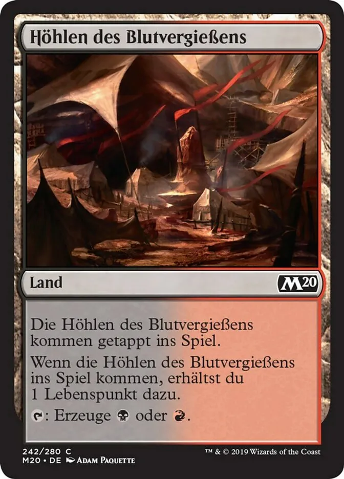 M20-242-H-hlen-des-Blutvergie-ens-de Höhlen des Blutvergießens kaufen - Core Set 2020 bei TcG Love