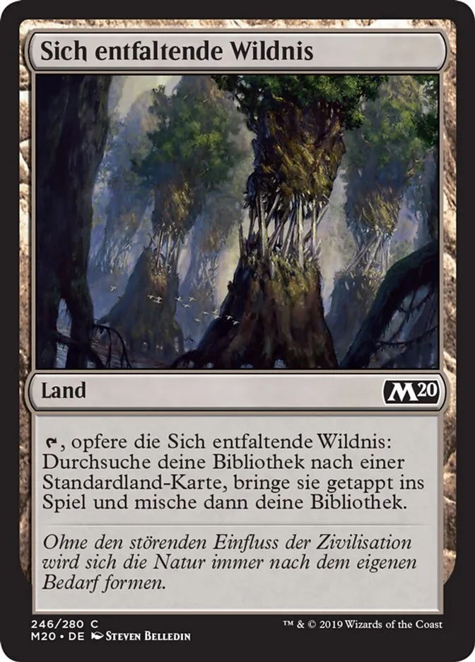 Sich entfaltende Wildnis kaufen - Core Set 2020 bei TcG Love