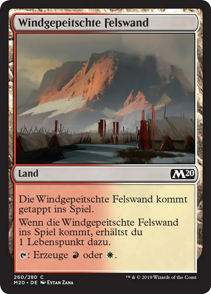 Windgepeitschte Felswand kaufen - Core Set 2020 bei TcG Love