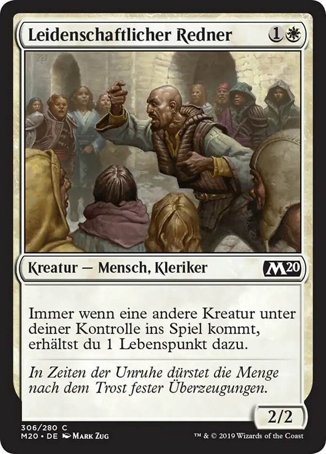 M20-306-Leidenschaftlicher-Redner-de Leidenschaftlicher Redner kaufen - Core Set 2020 bei TcG Love