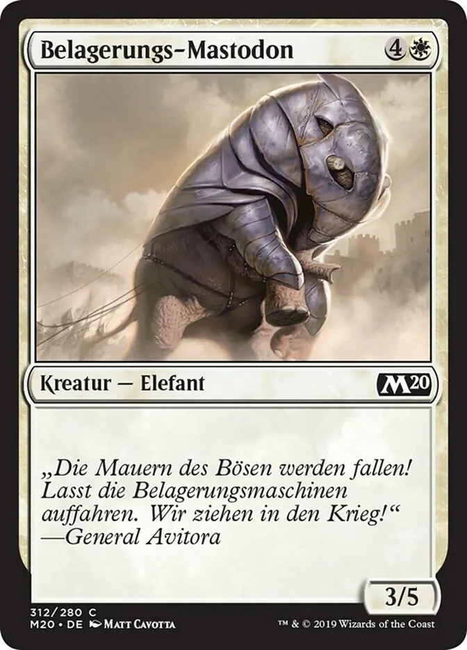 Belagerungs-Mastodon kaufen - Core Set 2020 bei TcG Love