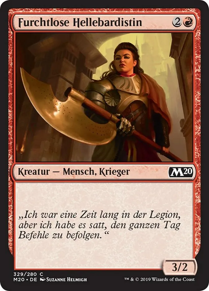 Furchtlose Hellebardistin kaufen - Core Set 2020 bei TcG Love