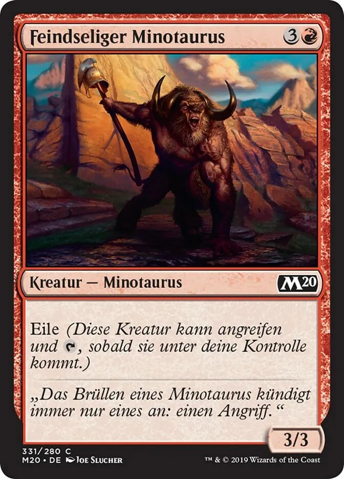 Feindseliger Minotaurus kaufen - Core Set 2020 bei TcG Love