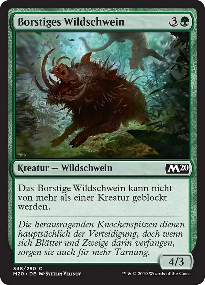 M20-338-Borstiges-Wildschwein-de Borstiges Wildschwein kaufen - Core Set 2020 bei TcG Love