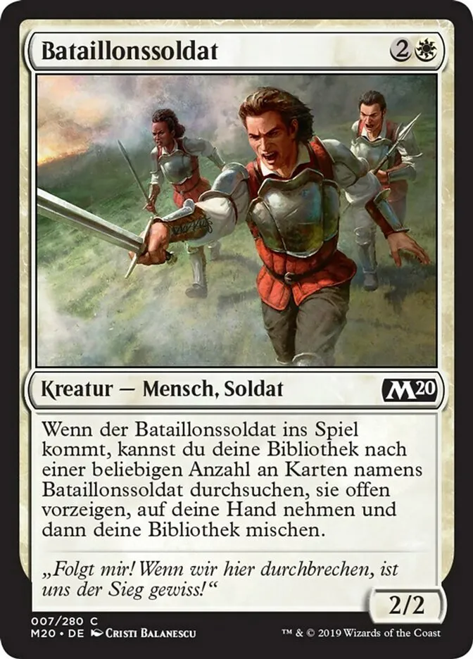 M20-7-Bataillonssoldat-de Bataillonssoldat kaufen - Core Set 2020 bei TcG Love