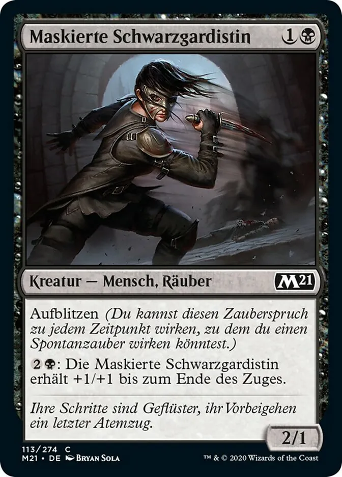 Maskierte Schwarzgardistin kaufen - Core Set 2021 bei TcG Love