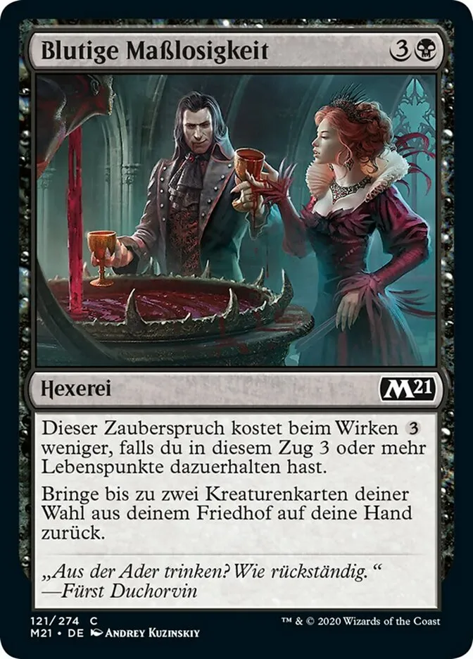 Blutige Maßlosigkeit kaufen - Core Set 2021 bei TcG Love
