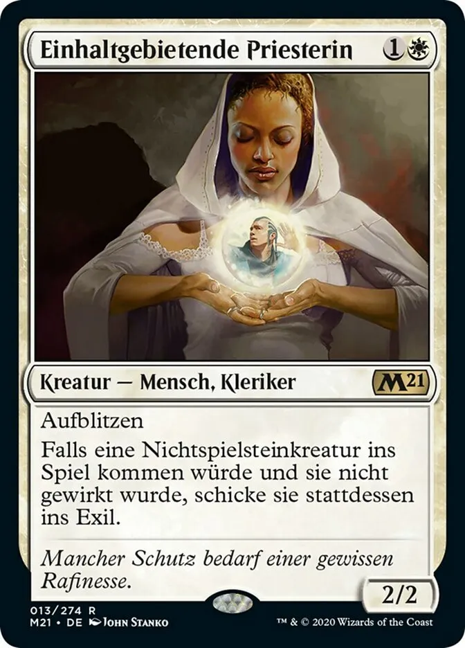 Einhaltgebietende Priesterin kaufen - Core Set 2021 bei TcG Love