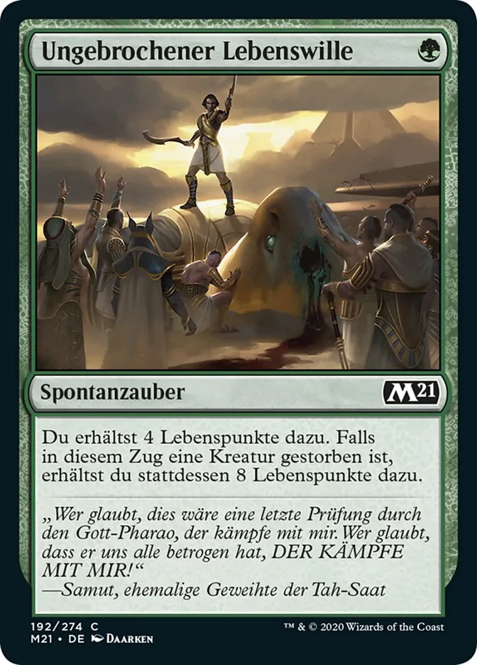 Ungebrochener Lebenswille kaufen - Core Set 2021 bei TcG Love