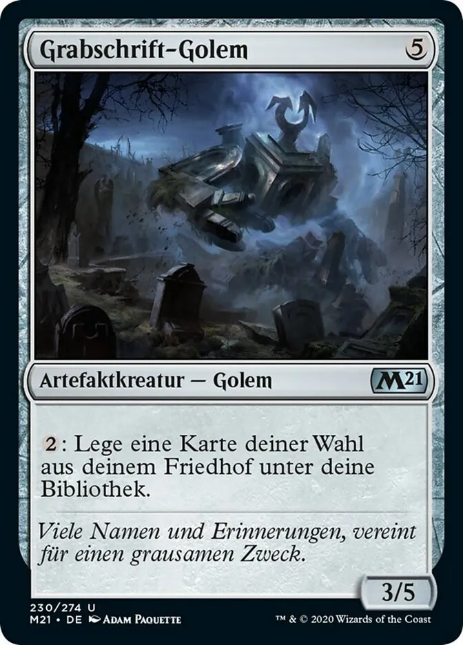 Grabschrift-Golem kaufen - Core Set 2021 bei TcG Love