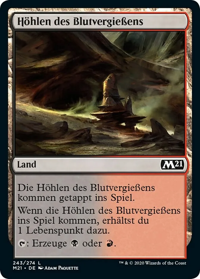 Höhlen des Blutvergießens kaufen - Core Set 2021 bei TcG Love