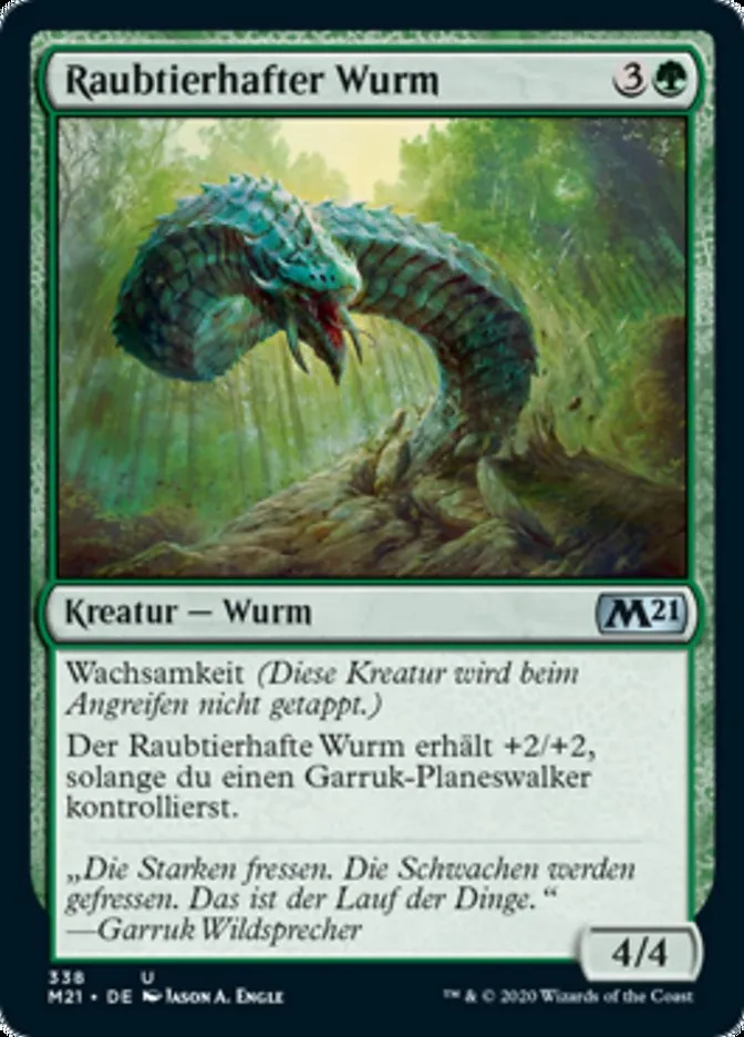 Raubtierhafter Wurm kaufen - Core Set 2021 bei TcG Love
