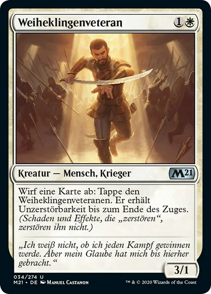 Weiheklingenveteran kaufen - Core Set 2021 bei TcG Love