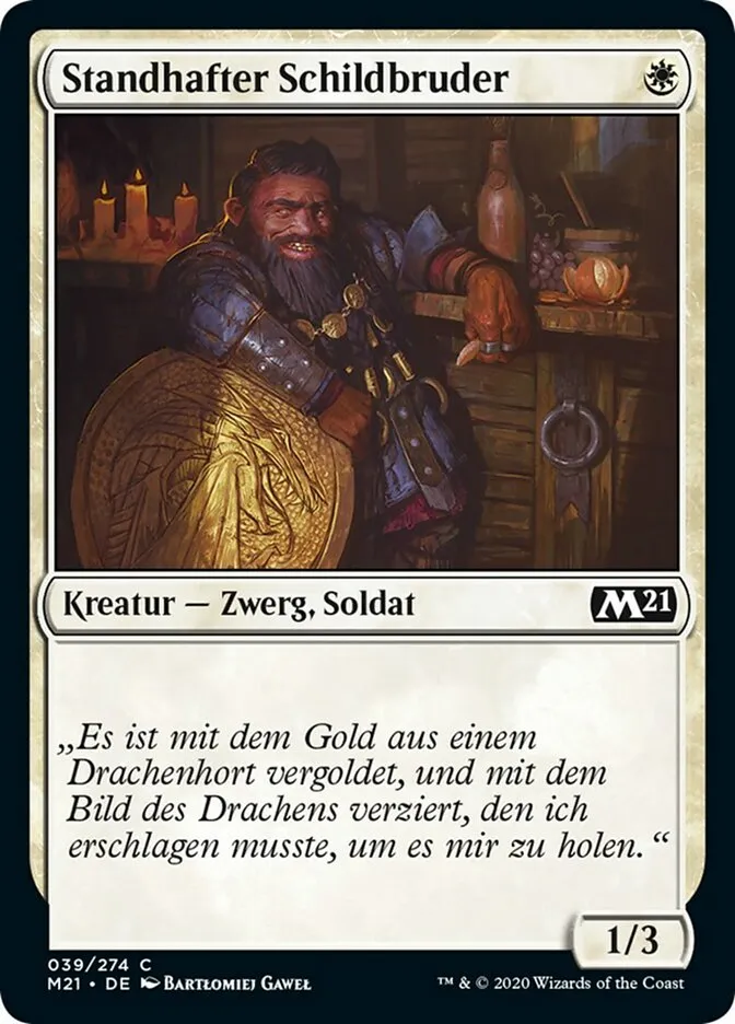 Standhafter Schildbruder kaufen - Core Set 2021 bei TcG Love