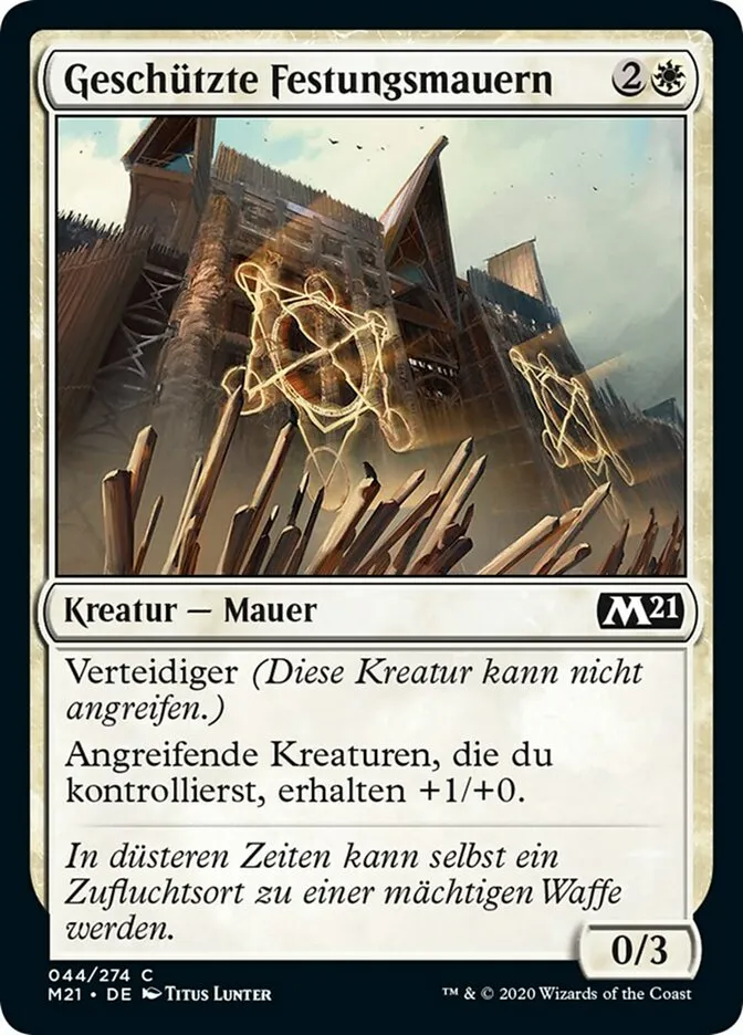 Geschützte Festungsmauern kaufen - Core Set 2021 bei TcG Love