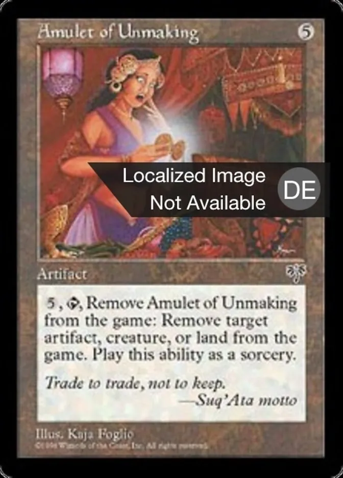 Amulett der Aufhebung kaufen - Mirage bei TcG Love