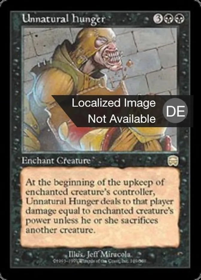 Unnatürlicher Hunger kaufen - Mercadian Masques bei TcG Love