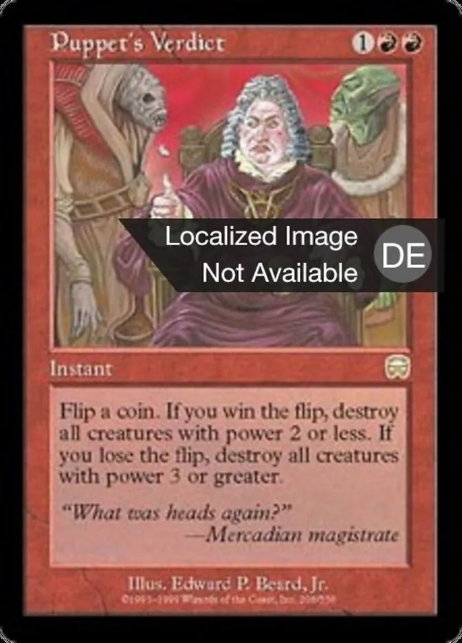 Richtspruch der Marionette kaufen - Mercadian Masques bei TcG Love