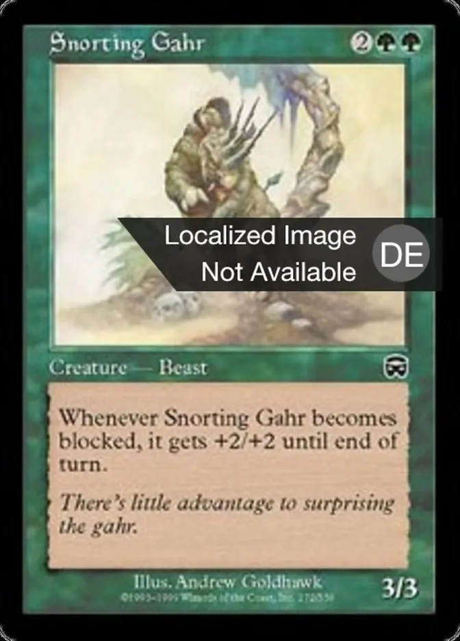 Grunzender Gahr kaufen - Mercadian Masques bei TcG Love