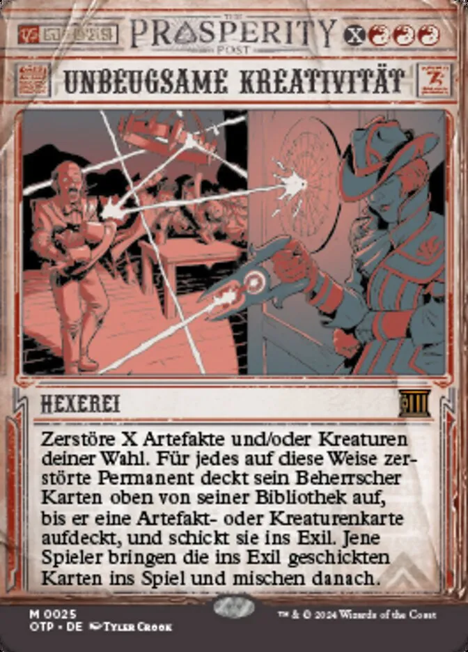 Unbeugsame Kreativität kaufen - Breaking News bei TcG Love
